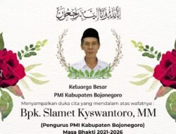 turut berduka cita pak slamet pmi bojonegoro 2023