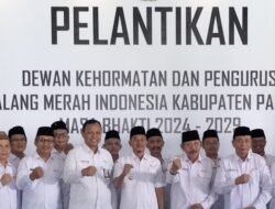 Pelantikan PMI Kab. Pacitan, Imam Utomo : Pengurus Harus Punya Program dan Dikerjakan