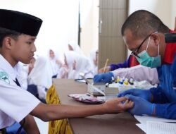 Sebanyak 1.844 Siswa di Kabupaten Pasuruan mendapatkan Layanan Gratis dari PMI Kabupaten Pasuruan