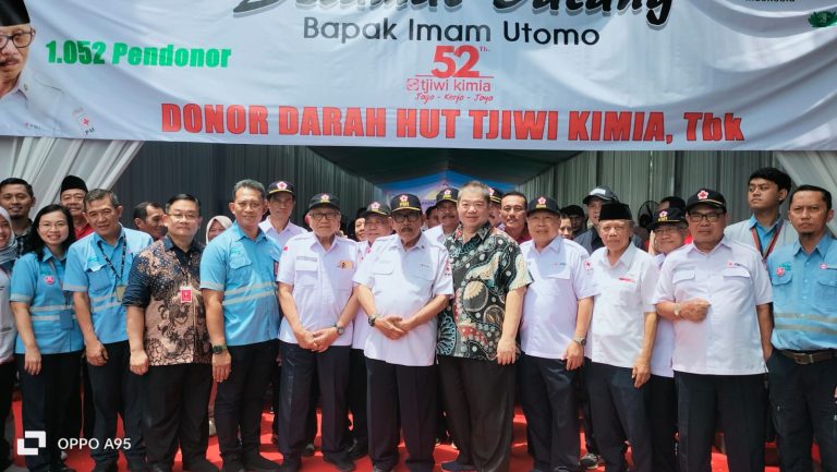 Donor Darah PT. Tjiwi Kimia Diikuti 1052 Karyawan, Imam Utomo: Bisa Jadi Contoh yang Lain