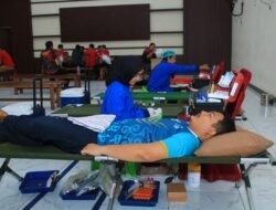 Wujud Kepedulian, Lapas Banyuwangi Bersama PMI Gelar Donor Darah