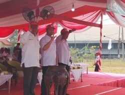 Sasongko Tejo Ketua Bidang PMR dan Relawan PMI Pusat (sebelah kiri nomor 1