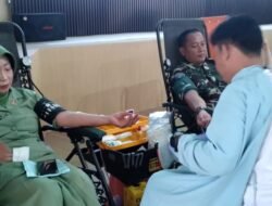 Jelang Ramadan, Kodim 0824 Sumbangkan 102 Kantong Darah untuk PMI Jember